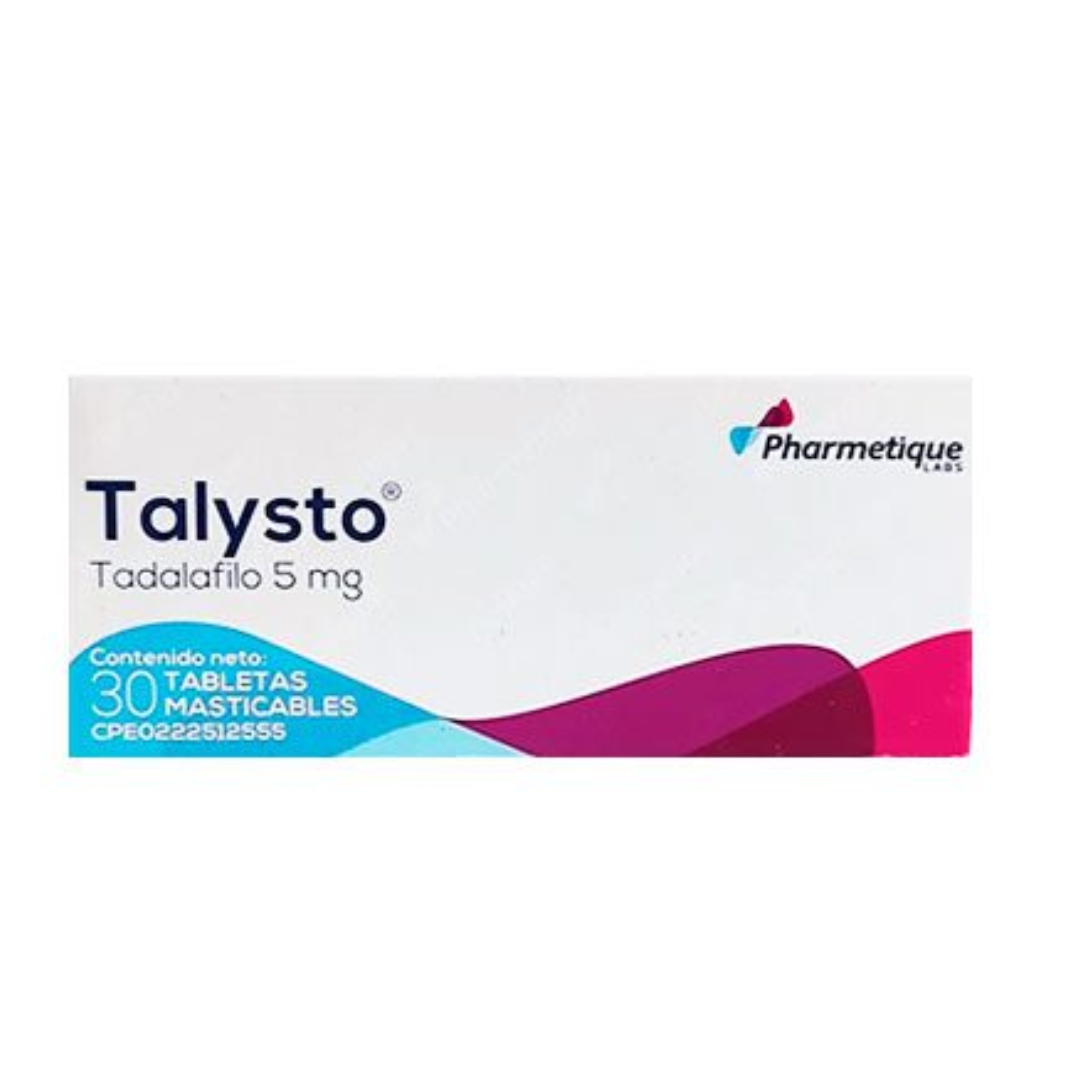 TALYSTOR TADALAFILO 5MG TAB MASTICABLE X 30
